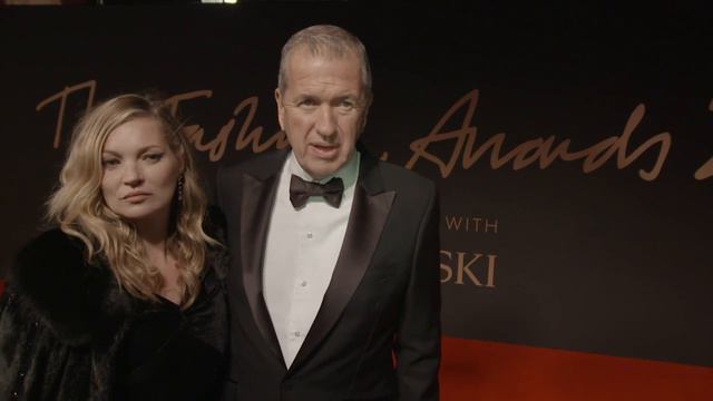 Mario Testino Interview British Fashion Awards 2016 (with Kate Moss)