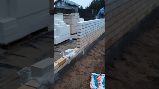 строим дом облицовка силикатным кирпичом