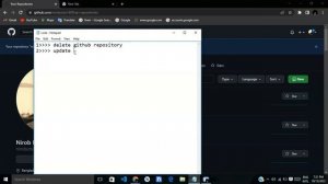 How to Delete and Update Github Repository manually