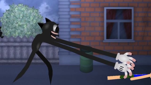 Cartoon cat vs human (Stick nodes смотреть онлайн