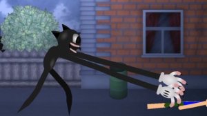 Cartoon cat vs human (Stick nodes