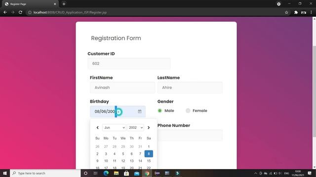 JSP Customer Management Application | Servlet-JSP | Oracle DB | Crud Application | @MayuriCodeHub смотреть онлайн