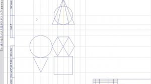 Построение вида сбоку – профильная проекция геометрических тел.