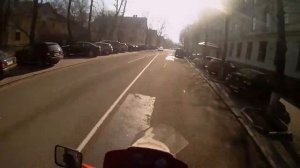 Срыв заднего колеса в повороте