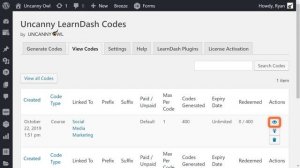 Uncanny LearnDash Enrollment Codes Plugin Overview