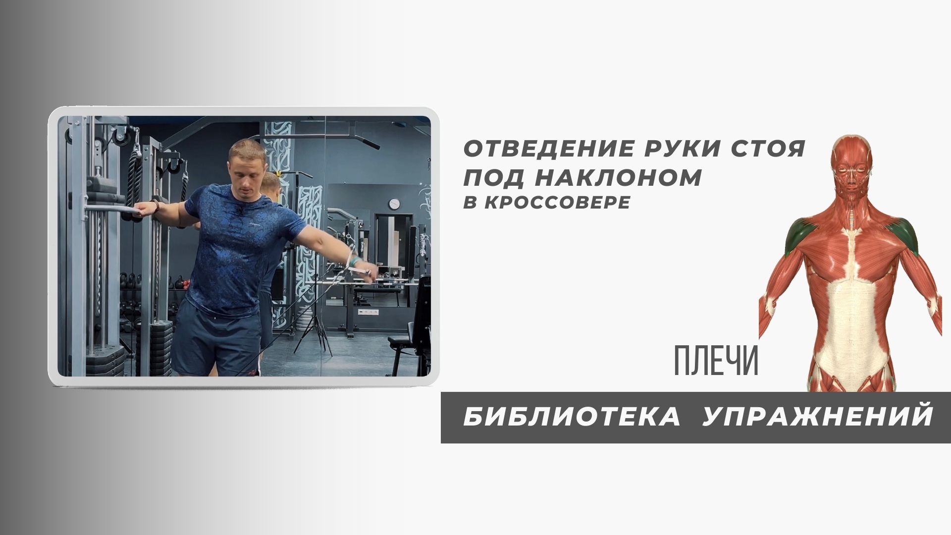 Как качать плечи в тренажере "кроссовер"