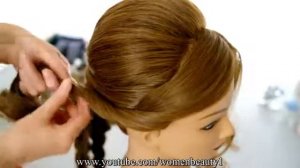 Свадебная, вечерняя прическа для длинных волос  Wedding hairstyle for long hair