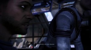 Mass Effect 3: Leviathan DLC: Liara's hand on shoulder (romance)