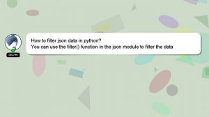 How to filter json data in python?