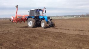 Посев Подсолнечника 2017.Мтз-1025.2 с Госпардо и Мтз-82.1.Часть 2'