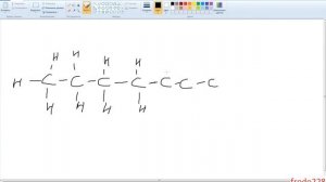 Структурная формула гептана