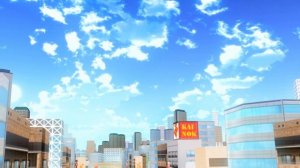 Giant high school girl Kokomi appears...more? : giantess mmd