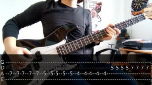 Radiohead - Just (Bass Cover with Tabs)