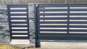 Откатные ворота в стиле ранчо