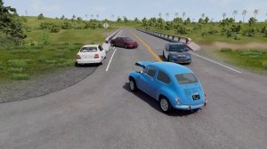Аварии на перекрёстке - BeamNG Drive