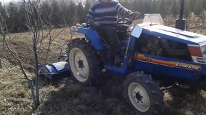 Вспашка участка, огорада, земли японским мини трактором г. Алматы