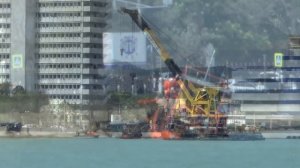 Спасение тонущего судна порт Новороссийск 2022г / Rescue of a sinking ship Russia Novorossiysk port