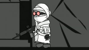Madness Combat Белый Хэнк оглушил двух агентов
