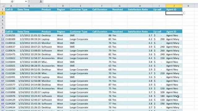 Excel - Advanced Filter with Dropdown