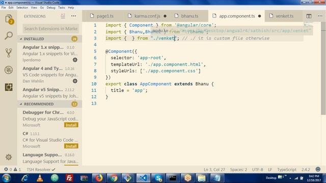 Angular 2X + Typescript Session-3 [ Angular2 vs Angular4 -   ] -Telugu Onlinetrainers