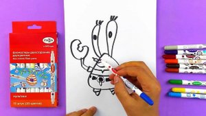 Рисуем КРАБСА из мультика Губка Боб - просто рисуем для детей