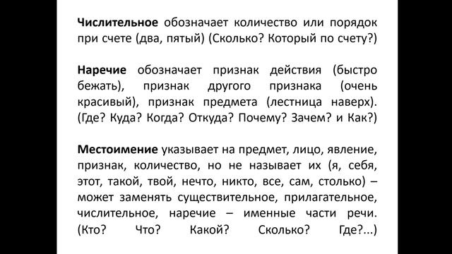 Части речи 1 часть смотреть онлайн