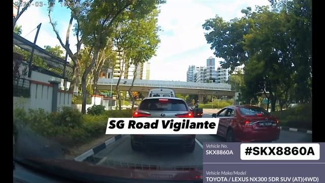 17mar2023 Woodlands Ave 7 #SKX8860A lexus nx300 fail to conform to red light signal смотреть онлайн