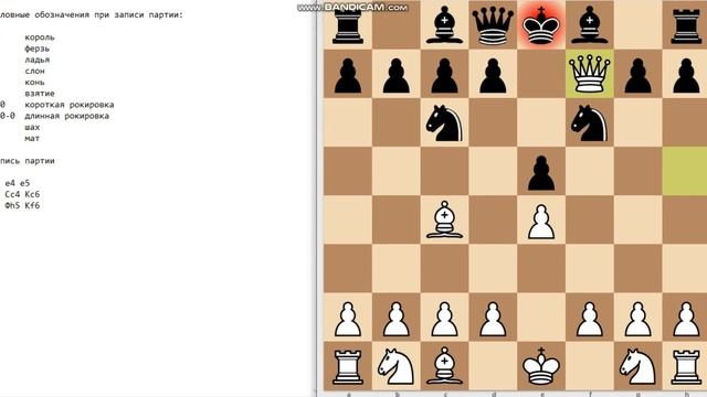 Запись шахматной партии смотреть онлайн