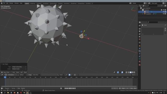 3D моделирование в Blender - система частиц | Уроки blender #blender3d