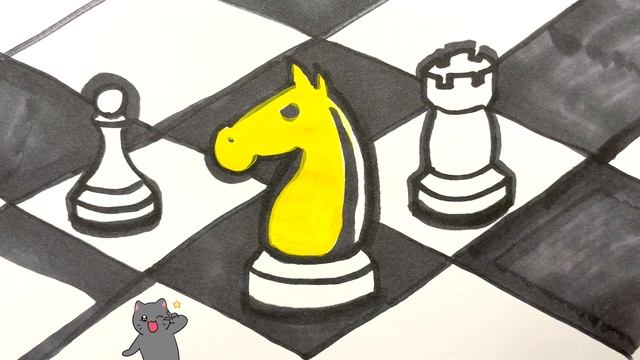 Bolalar uchun shaxmat rasm chizish/Drawing chess for children/Рисование шахматы для детей смотреть онлайн