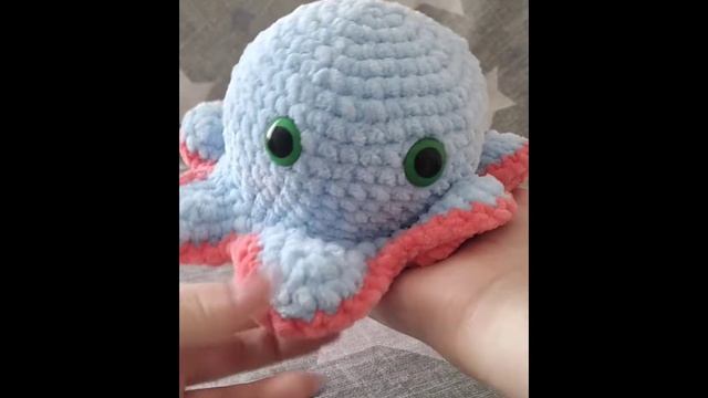 Вязанная игрушка для ребенка осьминог-перевёртыш смотреть онлайн