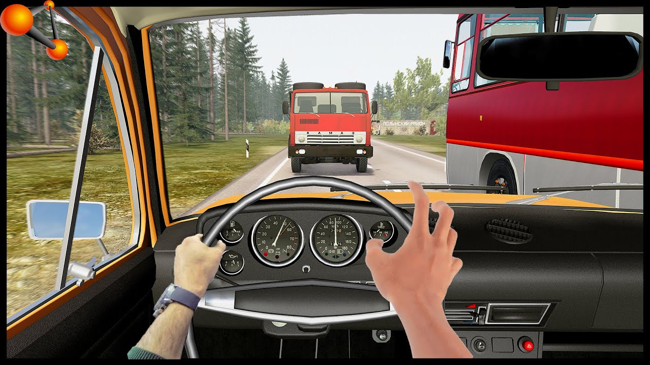 Опасные аварии при обгоне - BeamNG Drive