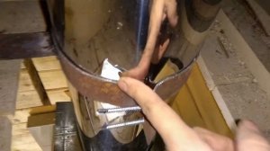 Баня №14 - Пожаробезопасность Крепление трубы в бане установка