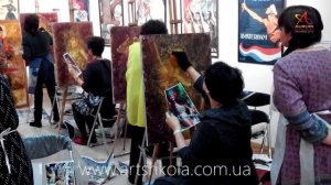 Мастер класс живописи Елены Ильичевой "Бразильский карнавал"