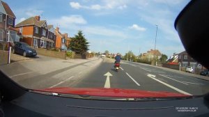 Dangerous Rider - Sutton in Ashfield/Mansfield, Nottinghamshire - 08/05/2016 - RAC05 Dash Cam