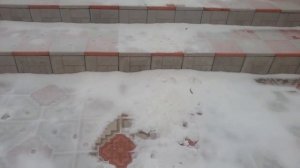 Как зимует тротуарная плитка