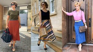 МОДНЫЕ ЮБКИ 💞 ДЛЯ ЖЕНЩИН ЭЛЕГАНТНОГО ВОЗРАСТА  50+ 60+/ОМОЛАЖИВАЮЩИЕ И ОСВЕЖАЮЩИЕ ОБРАЗЫ ВЕСНА-ЛЕТО