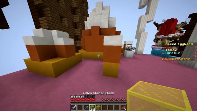 ЖЁСТКО ЗАТРОЛЛИЛ КРАСНОГО ИГРОКА! ПОЛНОСТЬЮ ЗАСТРОИЛ ЕГО ОБСИДИАНОМ! - (Minecraft Egg Wars) смотреть онлайн