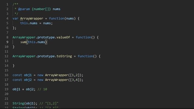 Array Wrapper - Leetcode 2695 - JavaScript 30-Day Challenge