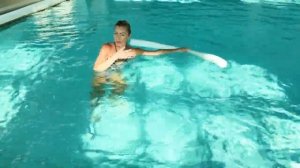 Aqua Aerobic Interval Workout with a pool noodle: ALL LEVELS