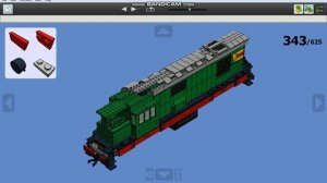 Тепловоз ЧМЭ-3 из ЛЕГО (инструкция по сборке)
