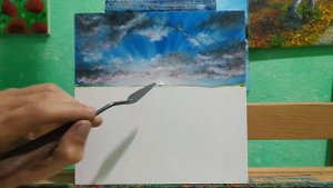 Как нарисовать поле пшеницы маслом полное видео|how to paint a wheat field with oil|밀밭에 기름을 칠하는 법