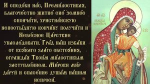 Тропарь Пресвятой Богородице пред иконой Ея, именуемой «Милостивая»