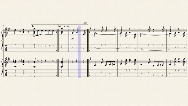 The Red Rover - A. J. Weidt 1866 - 1945 - Duo - Tablature