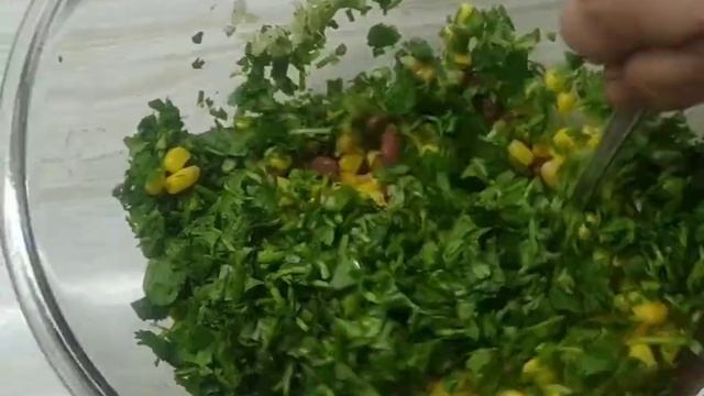 ?Салат за минуту.Просто и вкусно.Салат из фасоли.