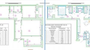 Перепланировка трехкомнатной квартиры в доме серии 85 (114-85)
