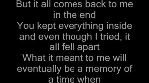 In the end - Linkin Park (with lyrics)