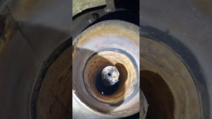 Печь на отработке в гараже.
