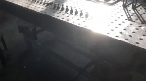 Наш главный помощник, перфорированный стол для работы со сваркой.