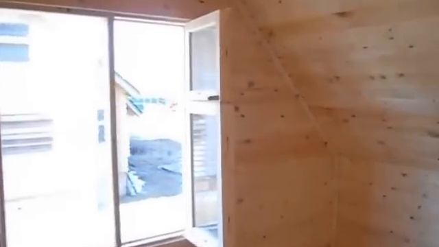 Дом 6х8 из бруса проект №106 смотреть онлайн